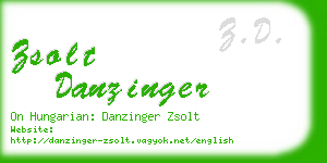 zsolt danzinger business card